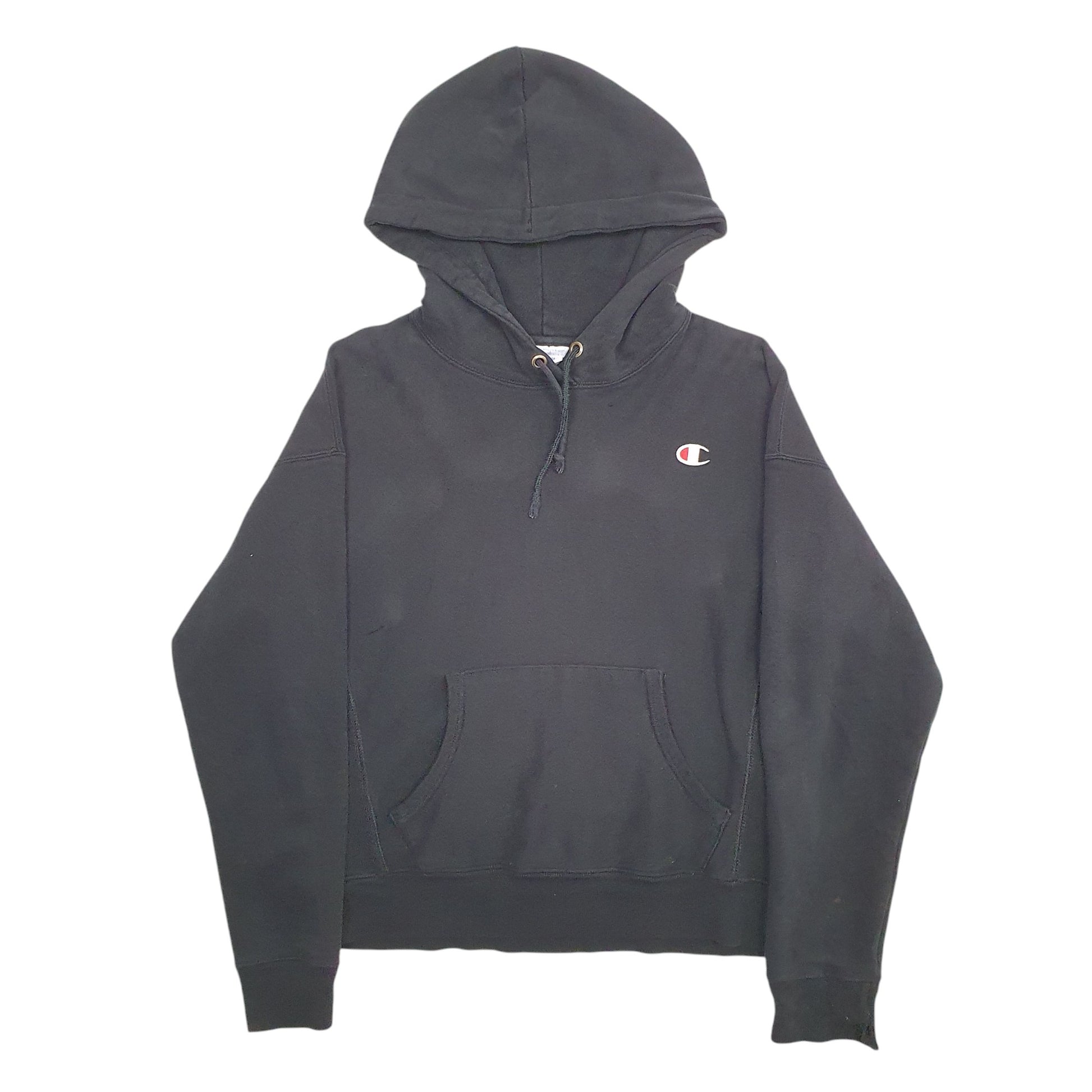 Womens Black Champion Reverse Weave Hoodie Jumper