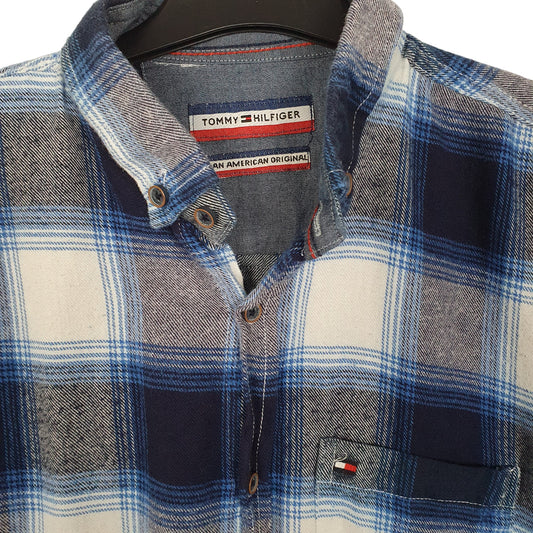 Mens Blue Tommy Hilfiger  Long Sleeve Shirt