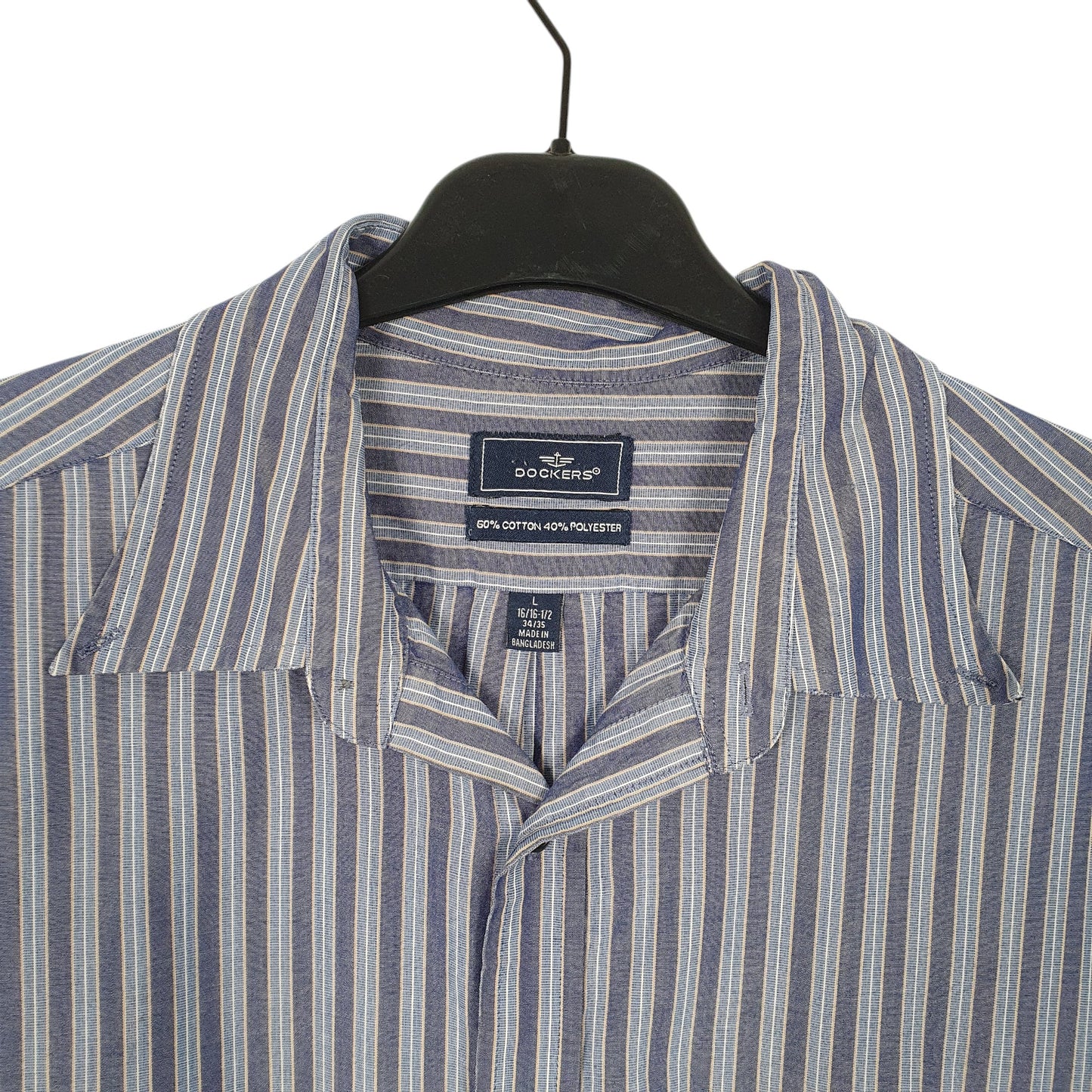 Mens Blue Dockers  Long Sleeve Shirt