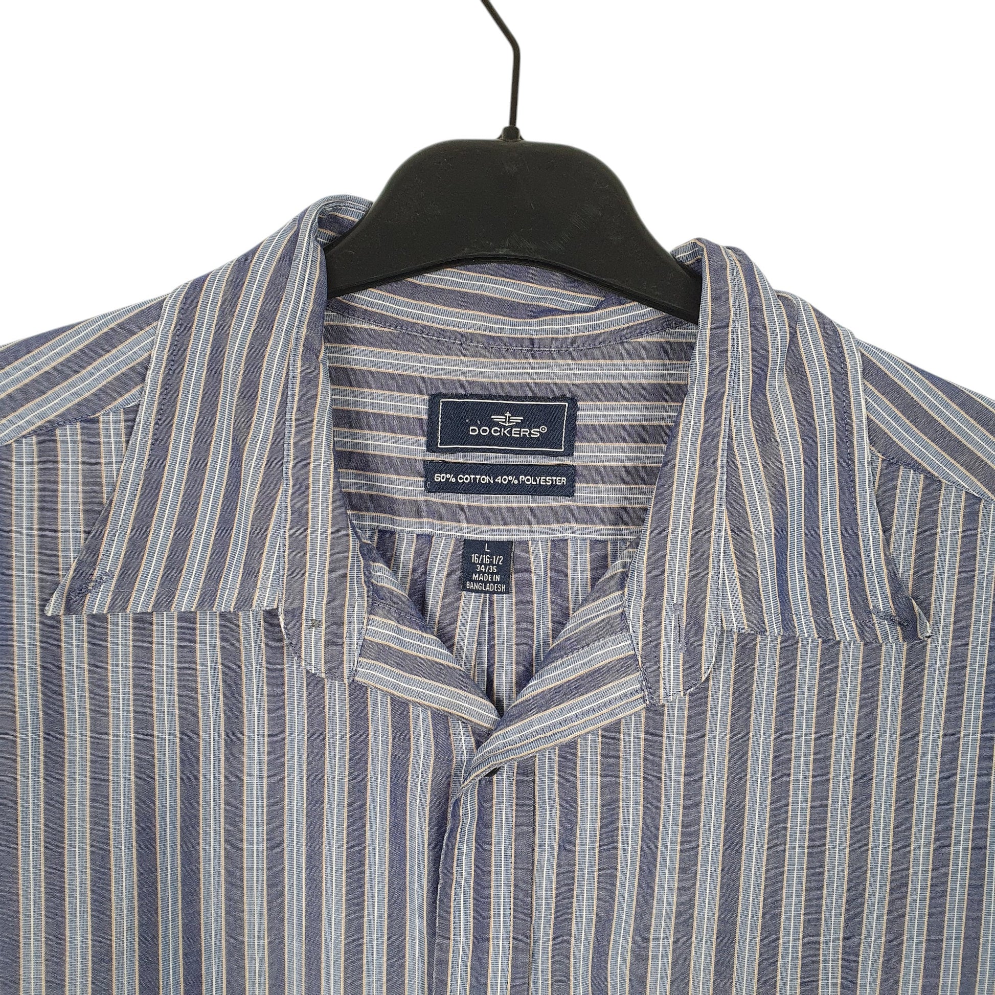 Mens Blue Dockers  Long Sleeve Shirt