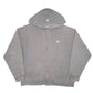 Mens Grey Starter Hoodie Pro 80 Heavyweight Full Zip Jumper