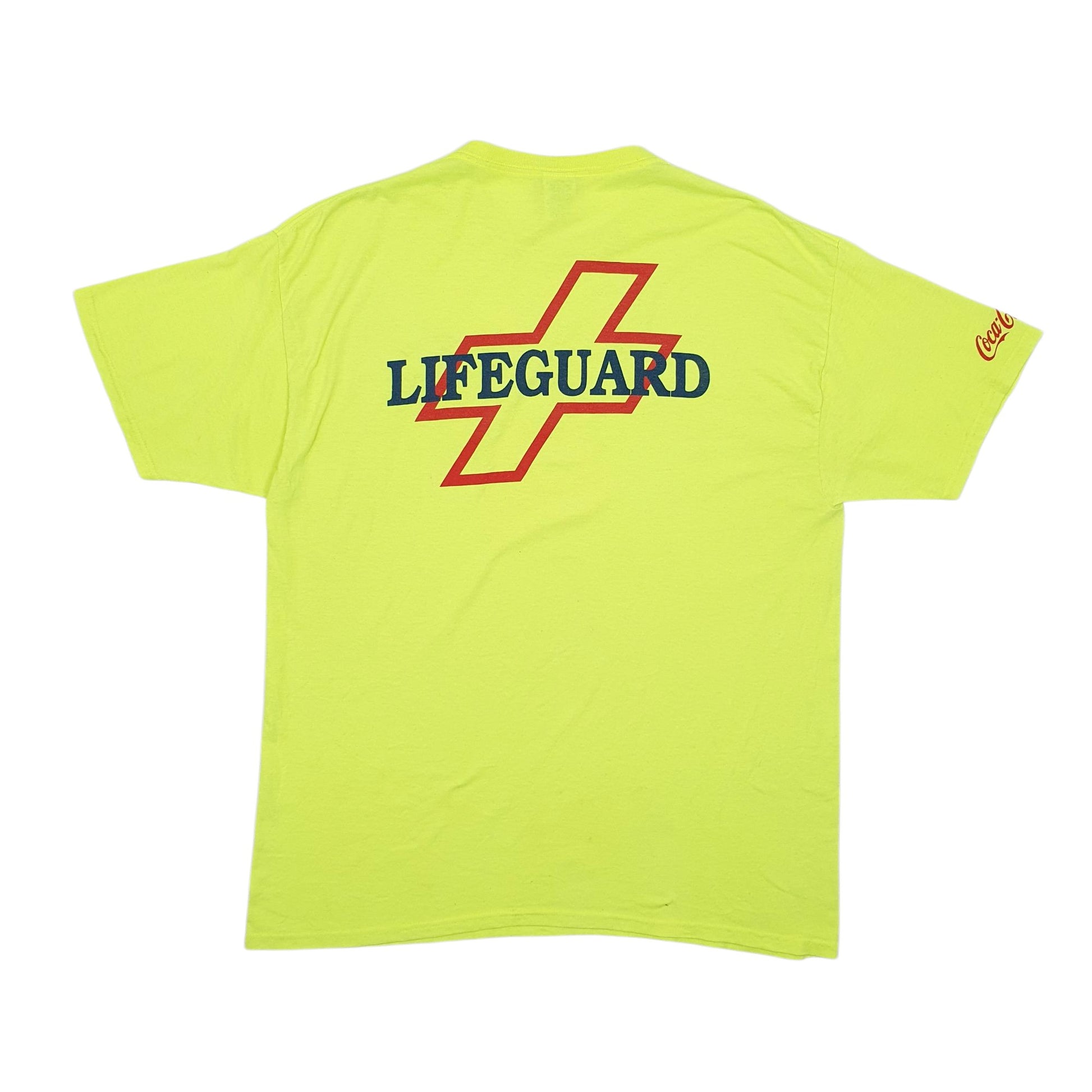 Mens Green Jerzees Lifeguard Short Sleeve T Shirt