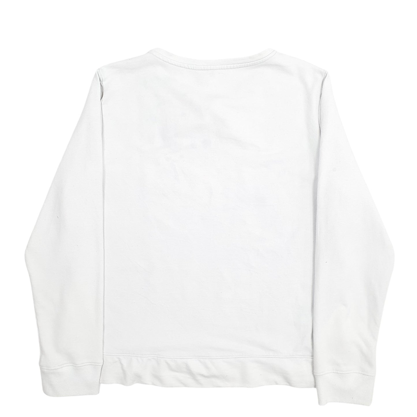 Womens White Nautica Spellout Crewneck Jumper