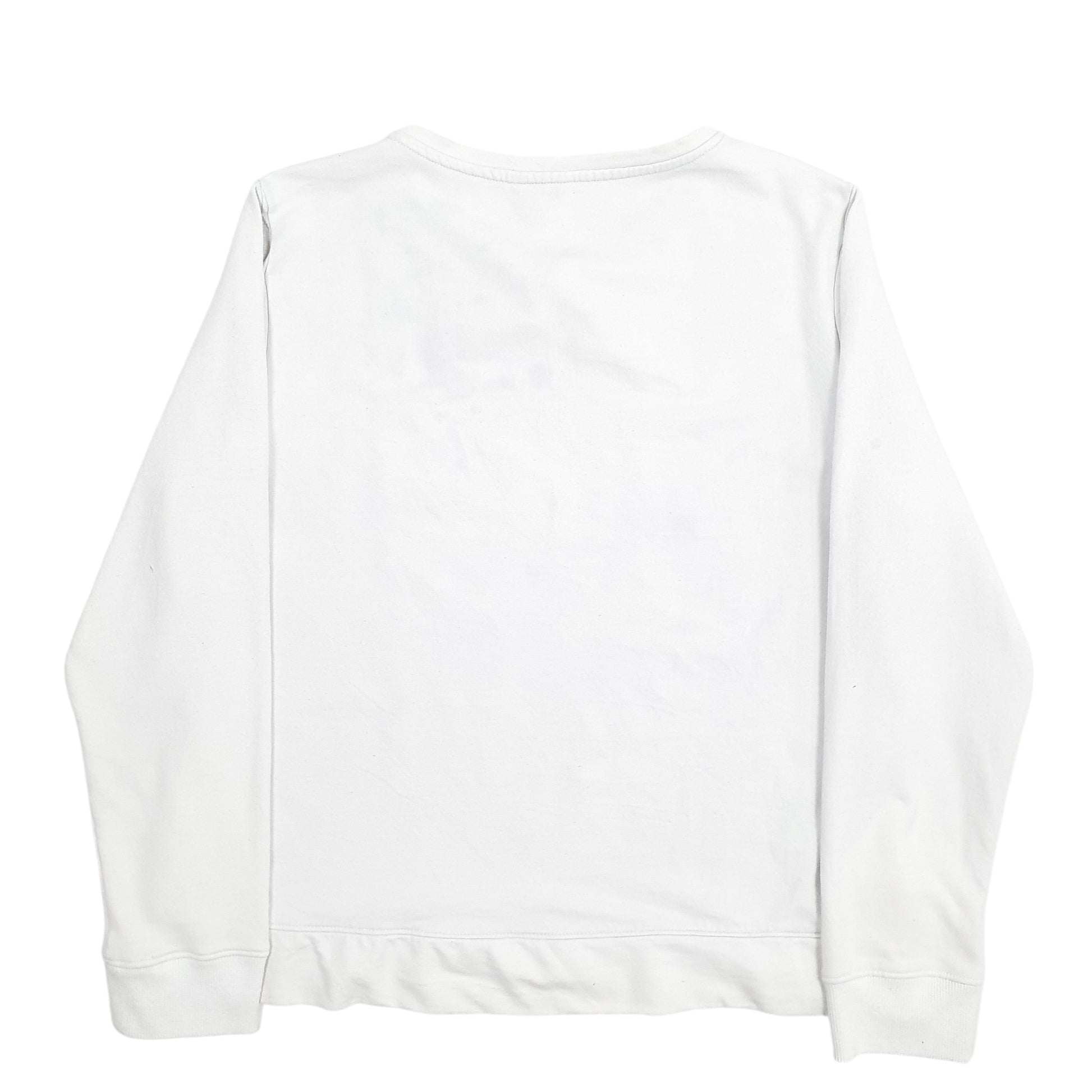 Womens White Nautica Spellout Crewneck Jumper