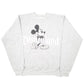 Mens Grey Hanes Disney Disneyland Mickey Mouse Spellout Crewneck Jumper