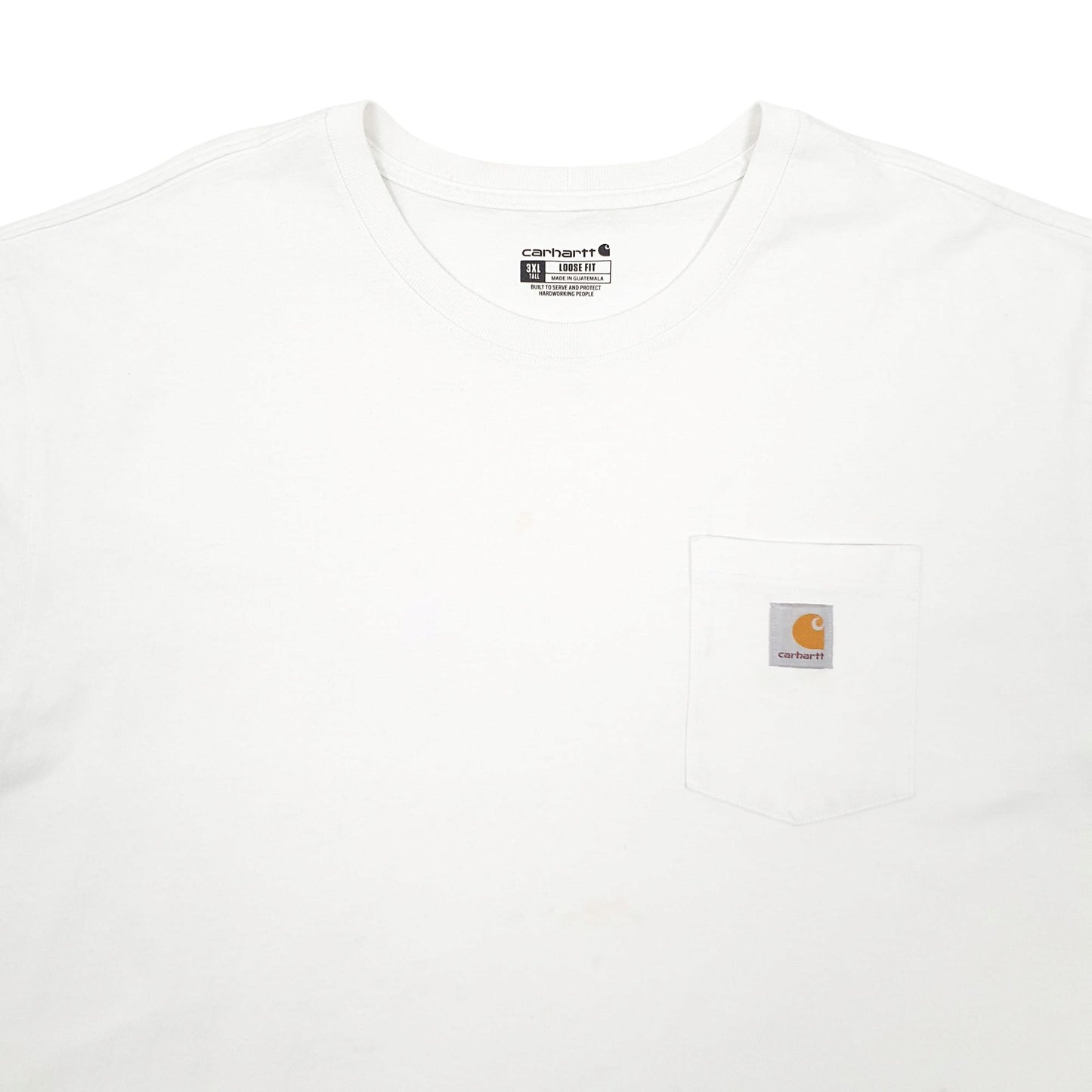 Mens White Carhartt Loose Fit Short Sleeve T Shirt