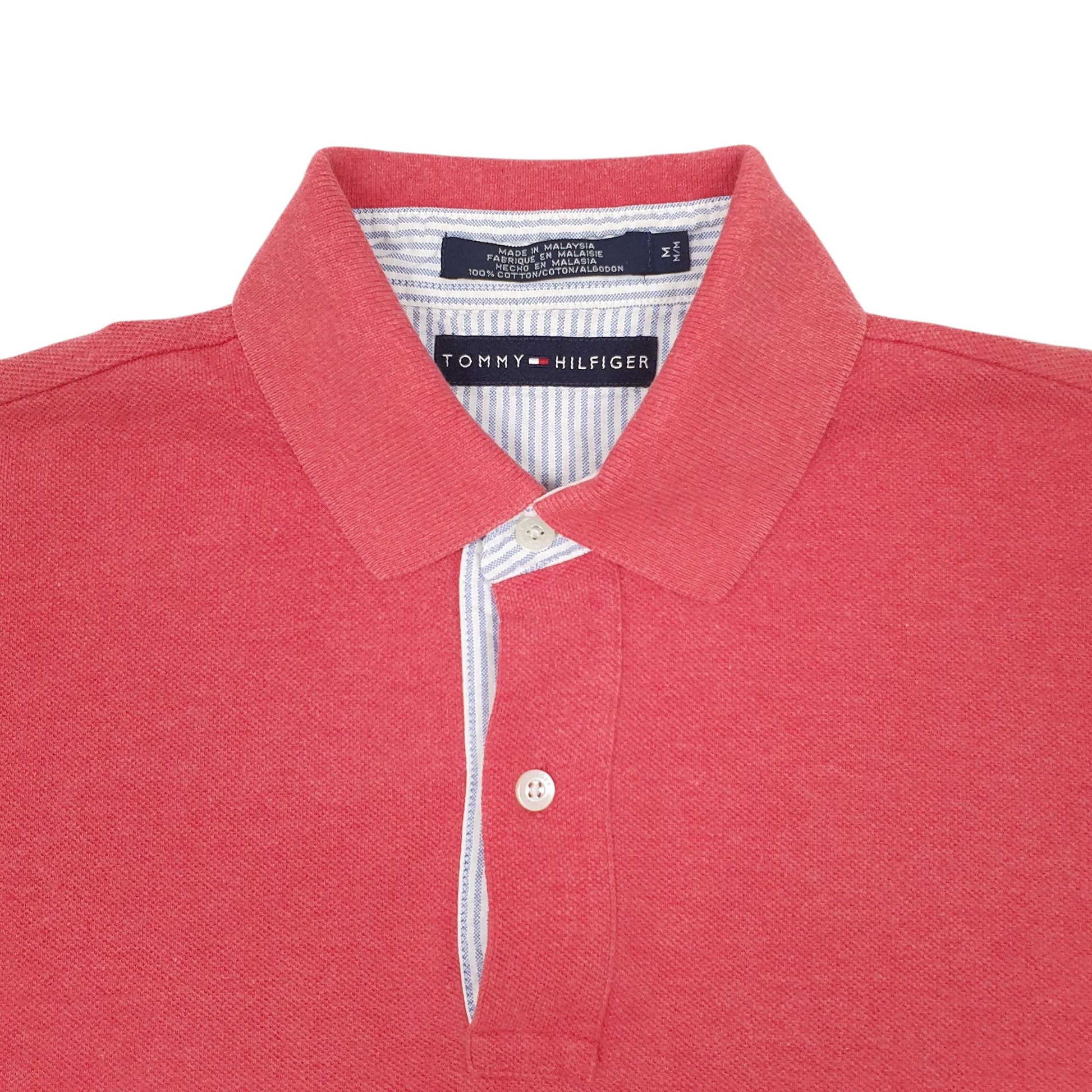 Mens Red Tommy Hilfiger  Short Sleeve Polo Shirt