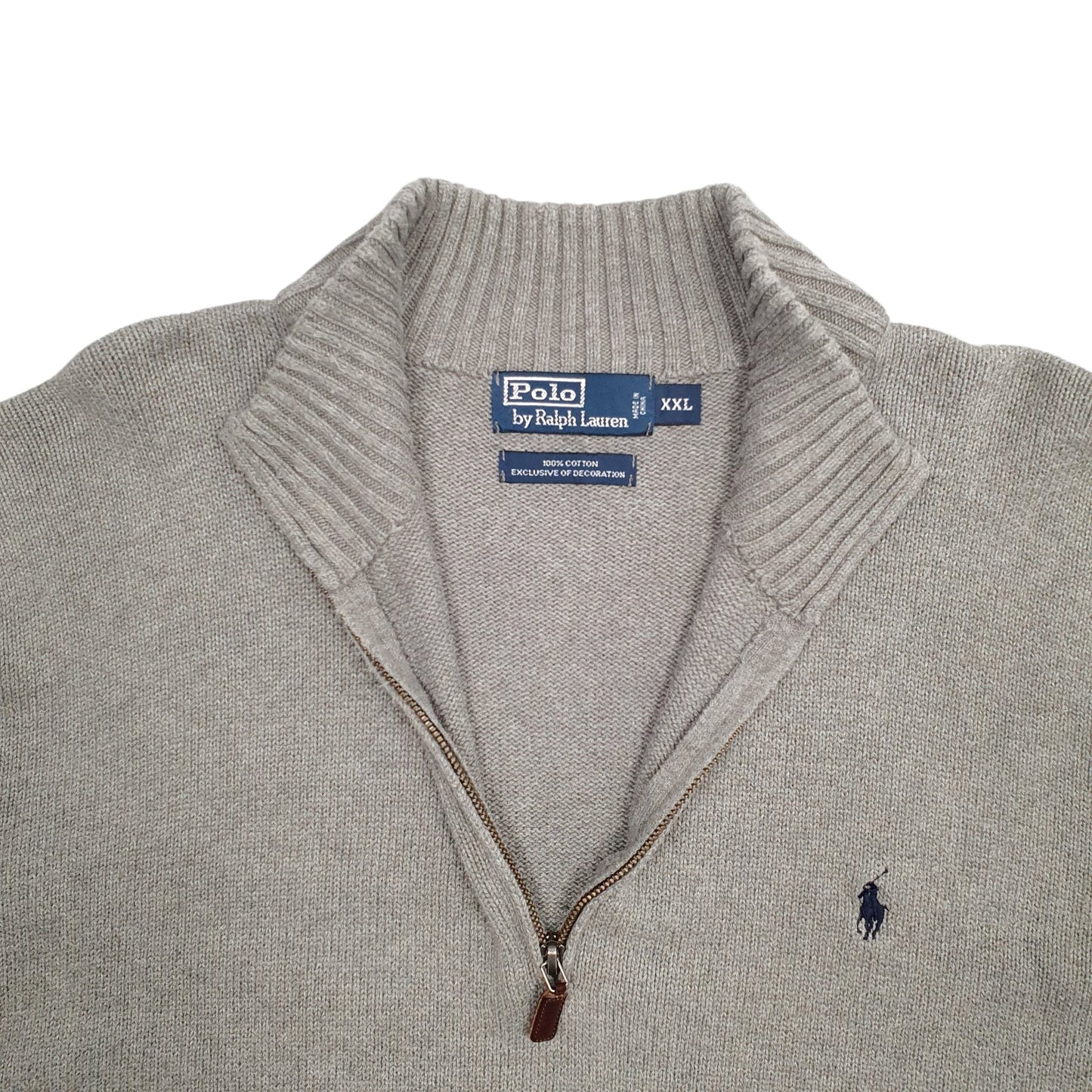 Mens Grey Tommy Hilfiger  Quarter Zip Jumper