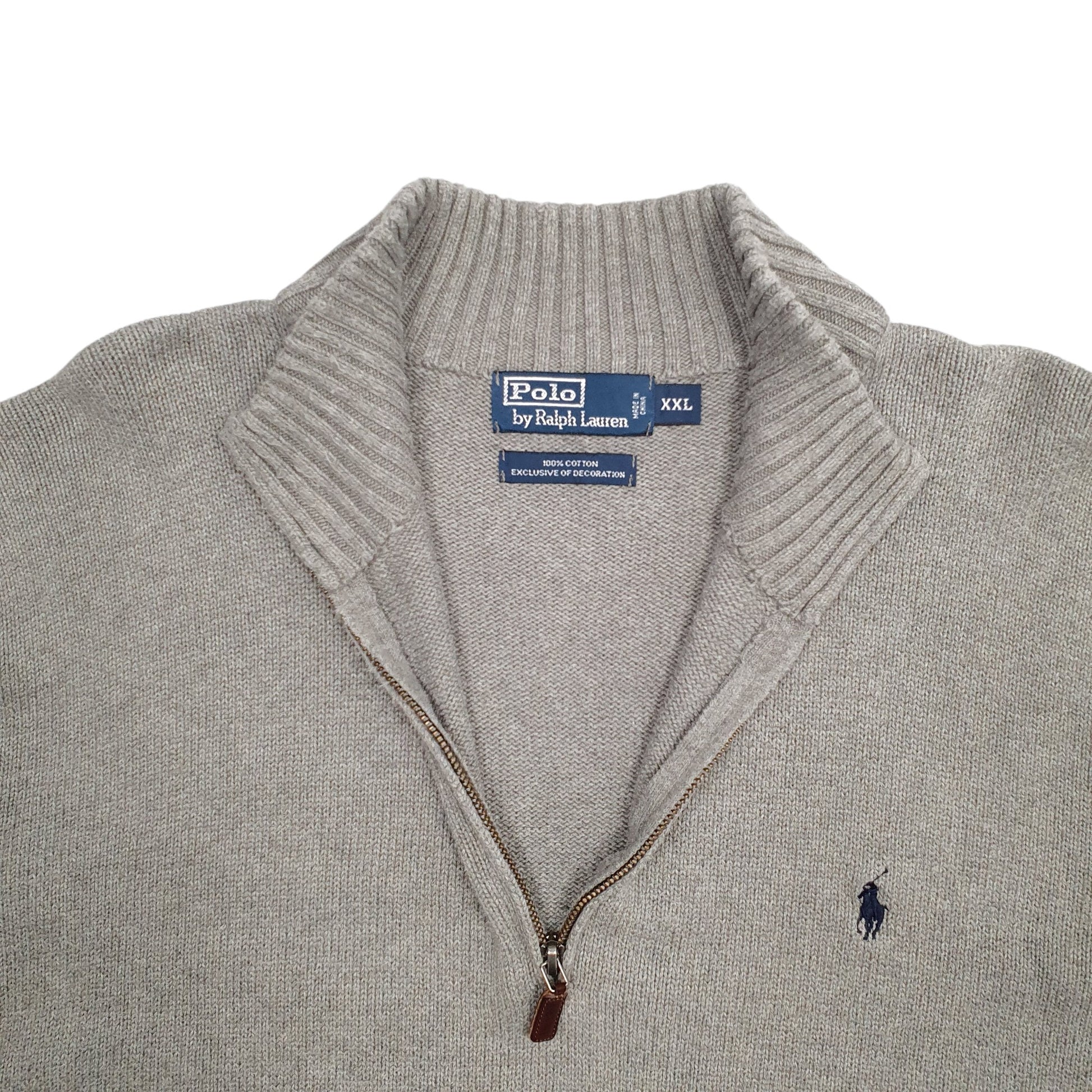 Mens Grey Tommy Hilfiger  Quarter Zip Jumper