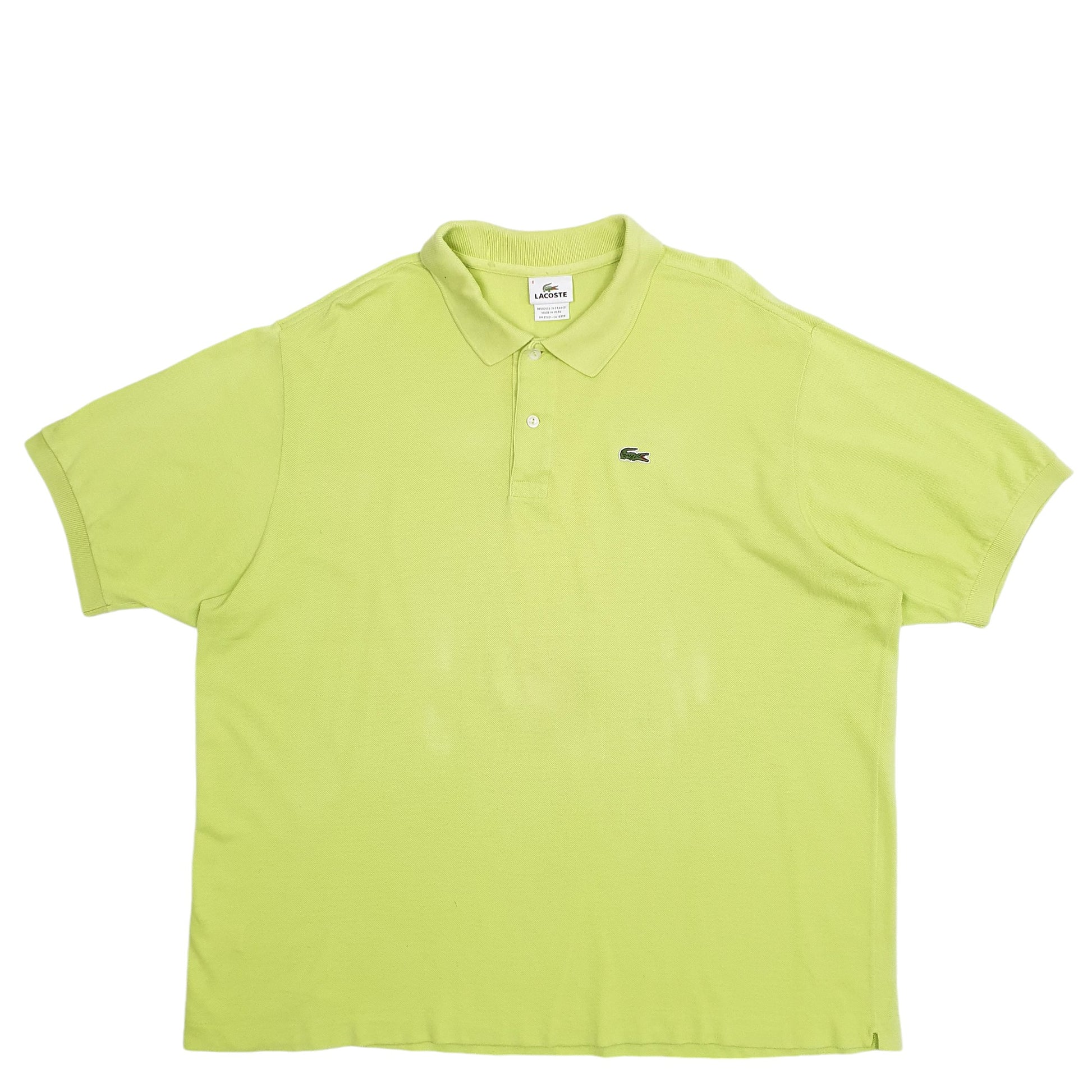 Mens Green Lacoste  Short Sleeve Polo Shirt
