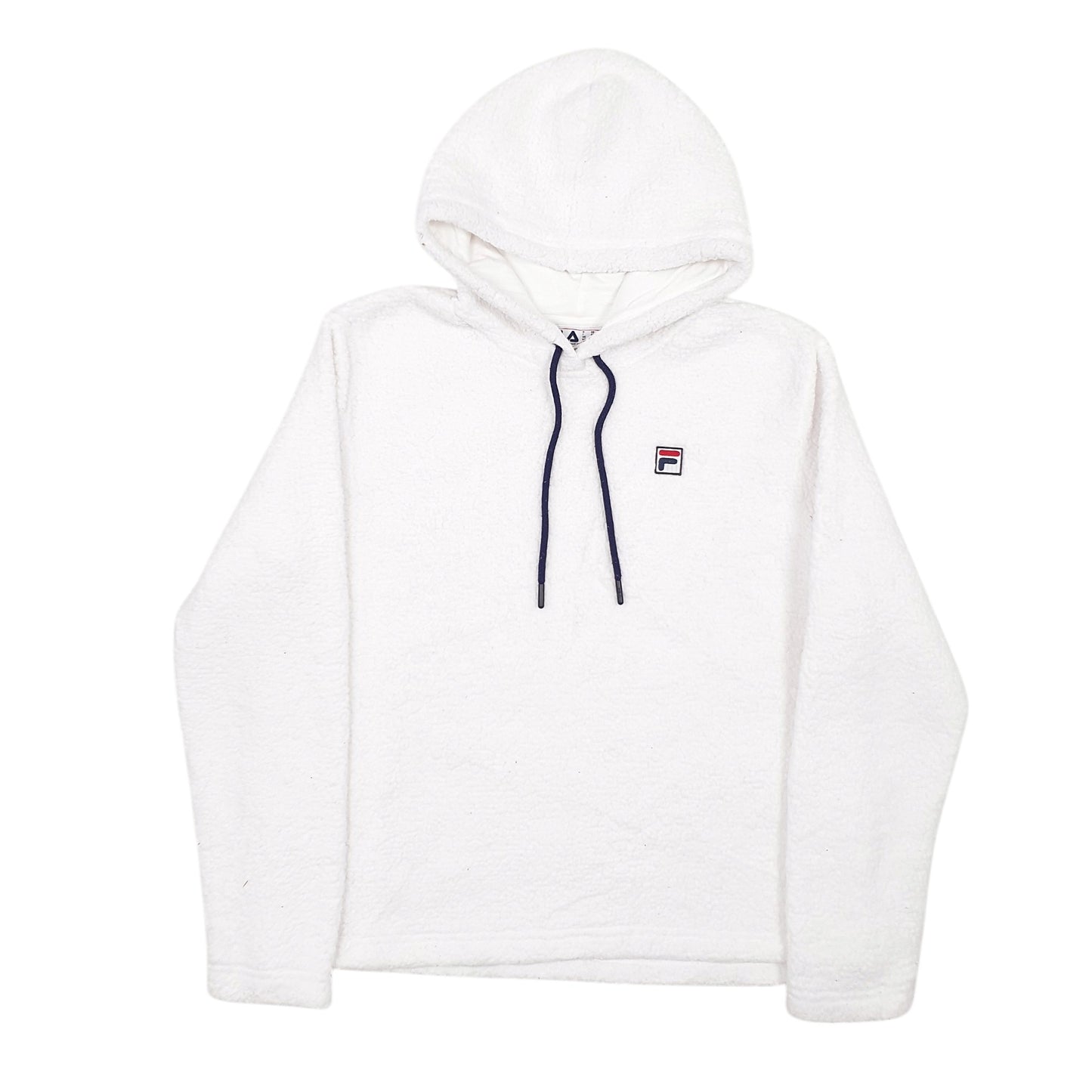 Womens White Fila  Hoodie Jumper