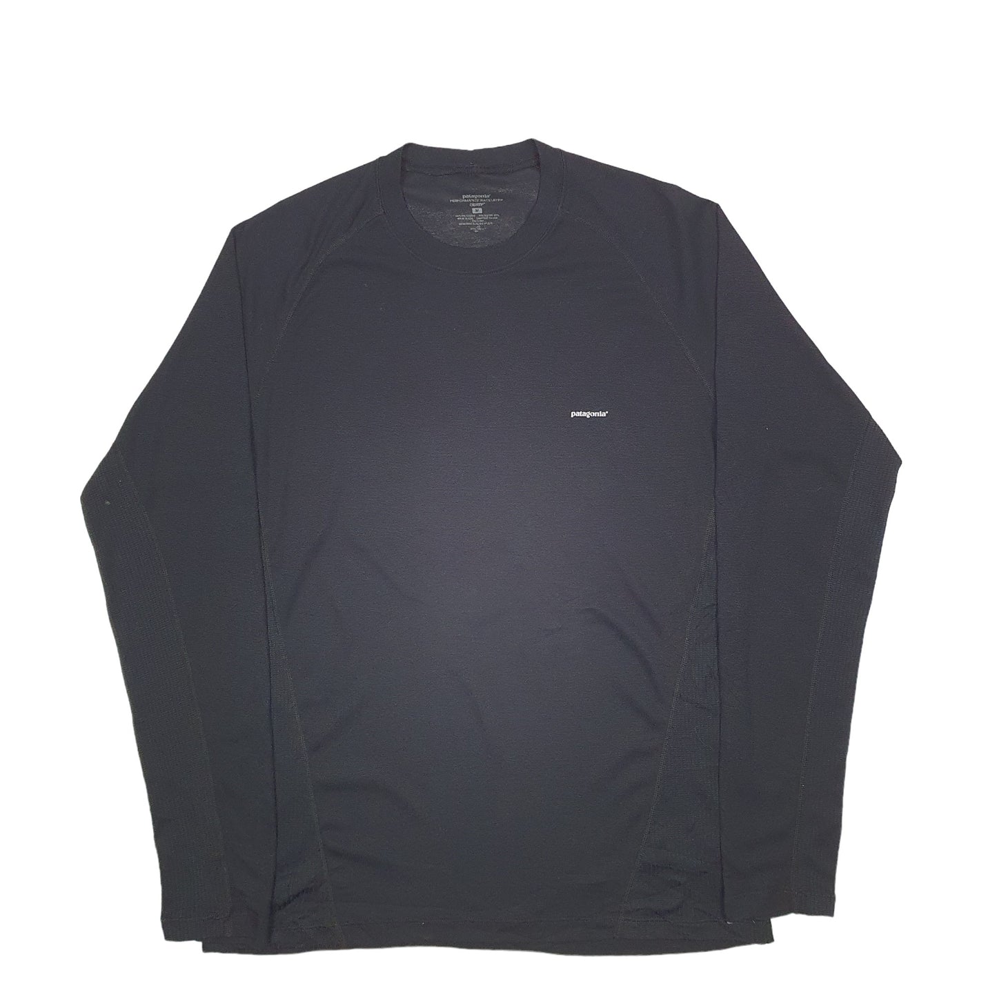 Mens Black Patagonia Active Sports Long Sleeve T Shirt