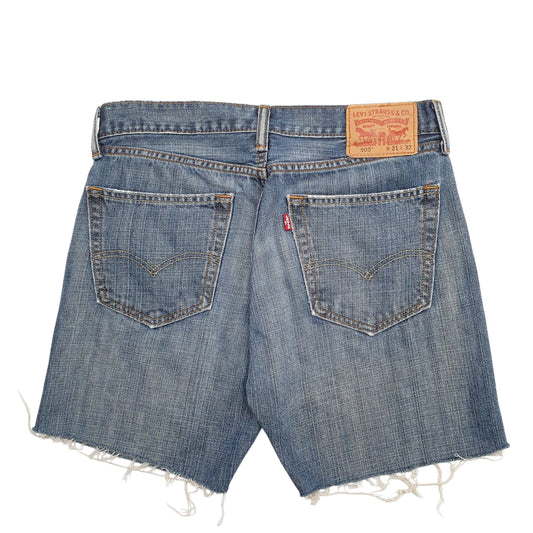 Womens Blue Levis 505 Denim Shorts