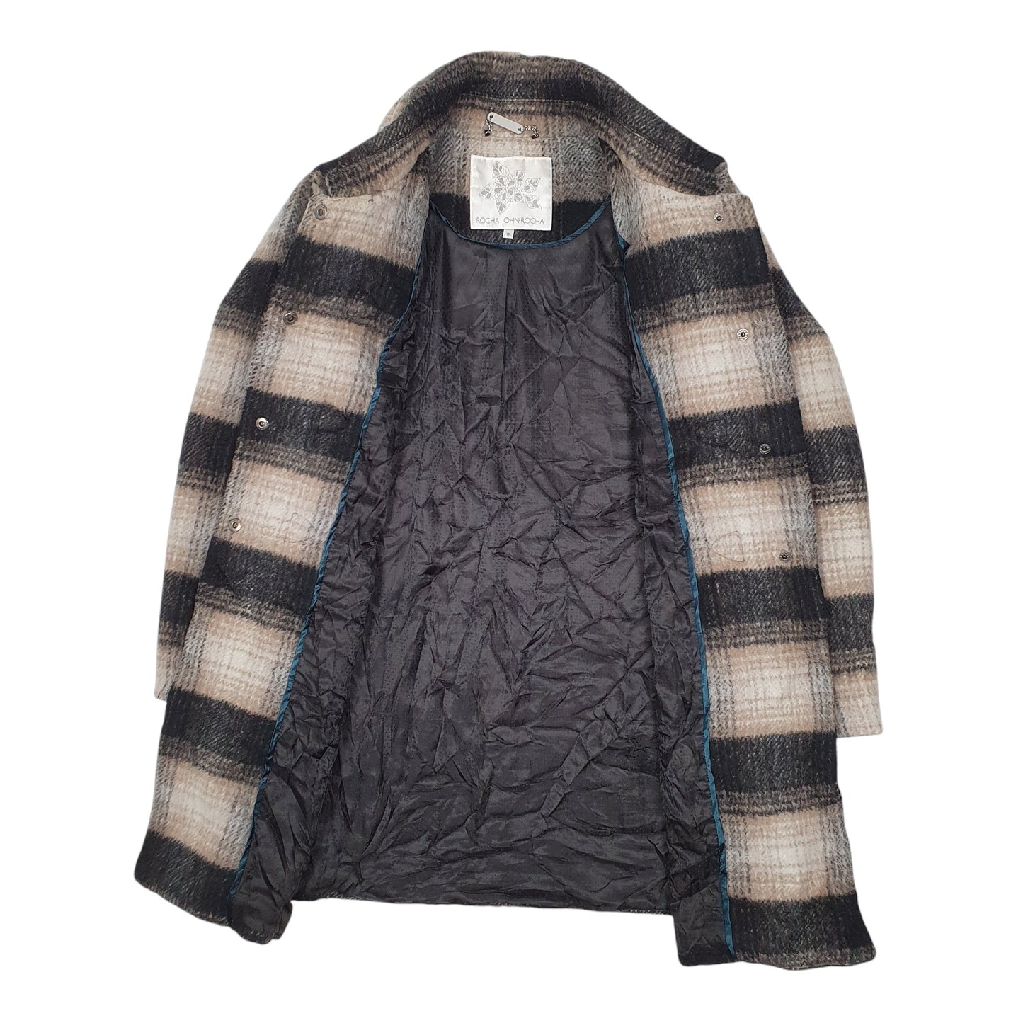 Womens Grey John Rocha Duffle Longline  Coat