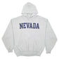 Mens Grey Russel Athletic Nevada Spellout Hooded Sweatshirt Hoodie Jumper