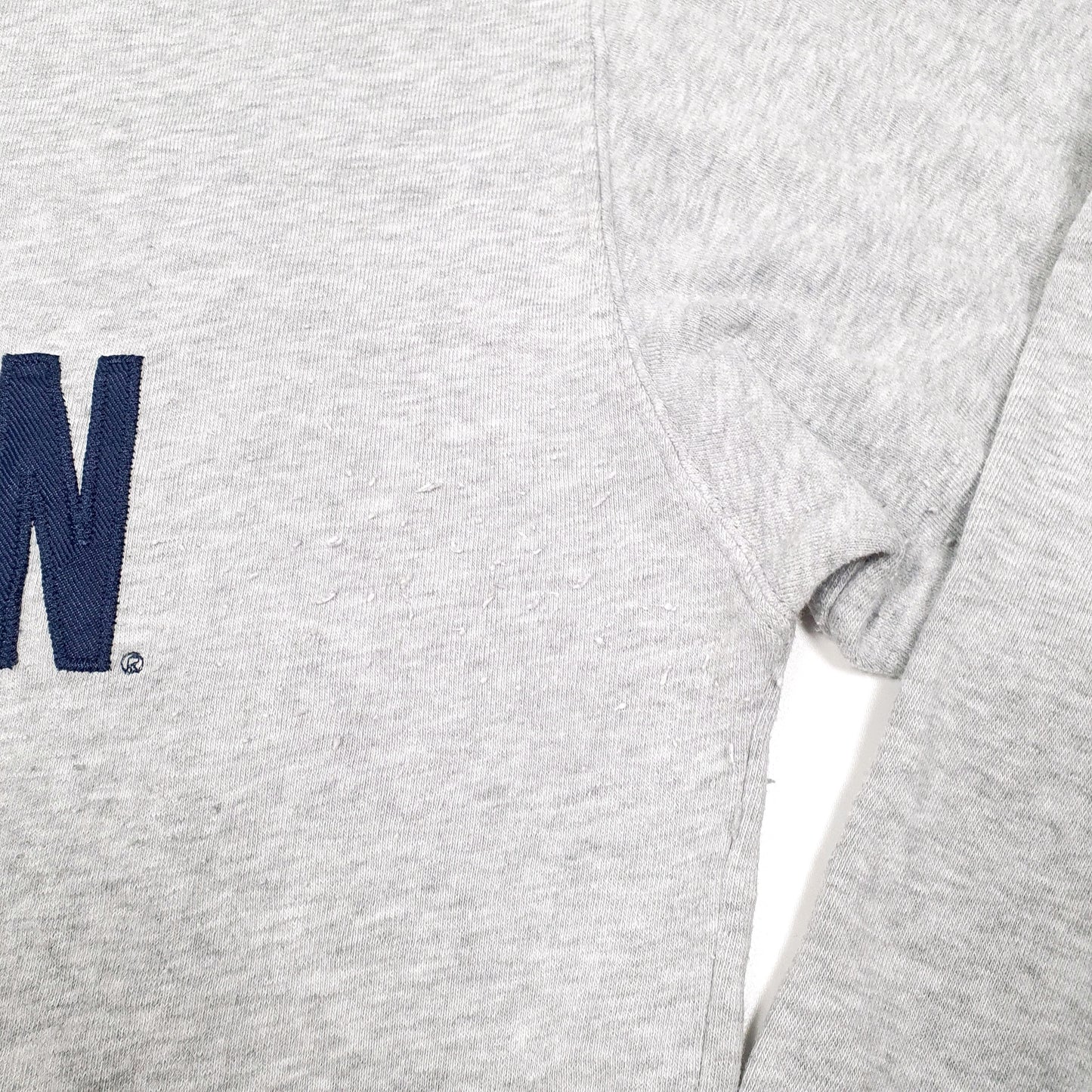 Mens Grey Pro Edge Michigan Wolverines American Football Spellout Hoodie Jumper