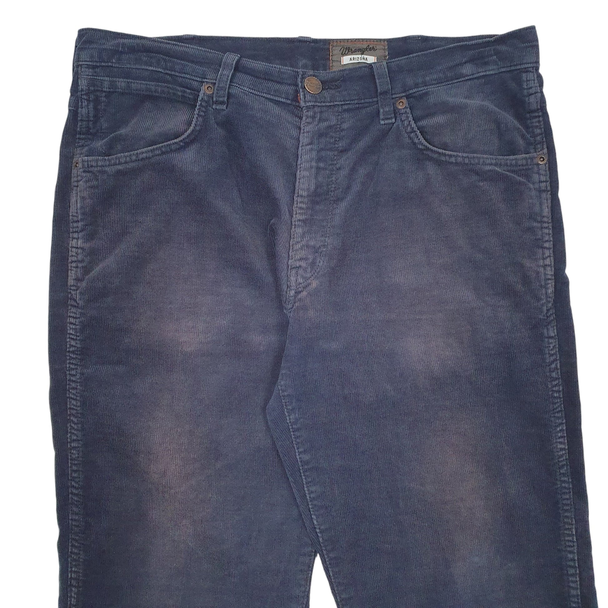 Mens Blue Wrangler Arizona Corduroy Trousers