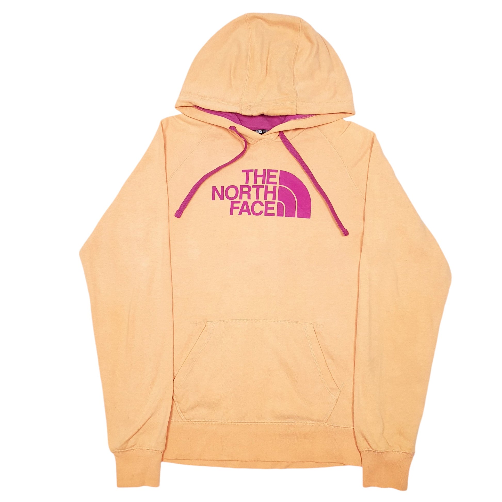 Womens Orange The North Face Spellout Hoodie Jumper