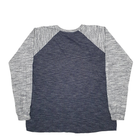 Mens Black U.S Vintage Spellout St Joseph Long Sleeve T Shirt