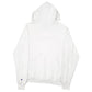 Mens White Champion Script Hoodie Jumper