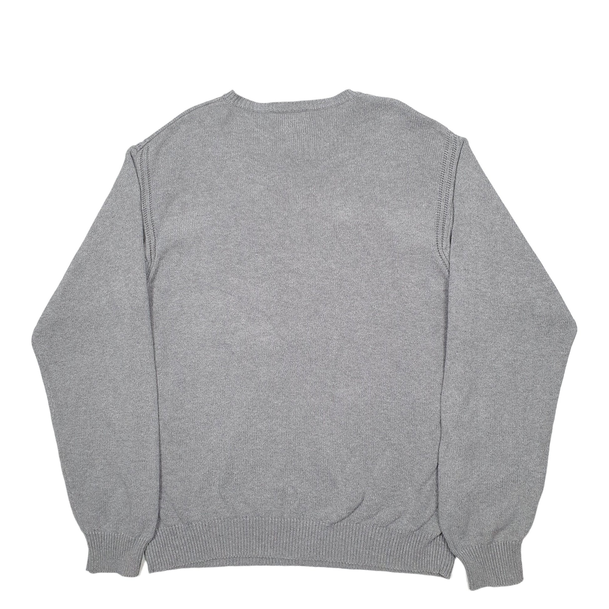 Mens Grey Nautica Knit Crewneck Jumper