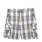Mens Grey Lee Madras Ivy League Chino Shorts