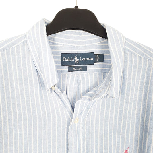 Mens Blue Ralph Lauren  Short Sleeve Shirt