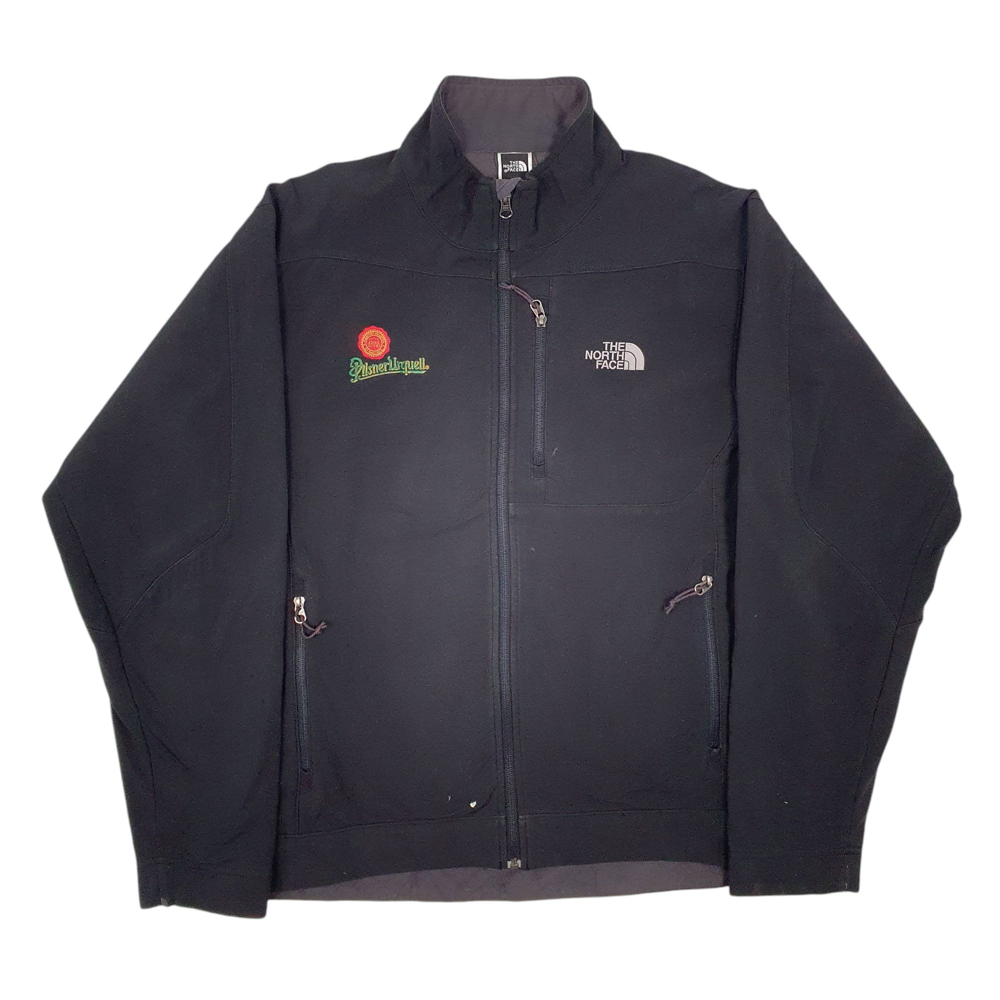 Mens Black The North Face Pilsner Urquell Apex  Coat