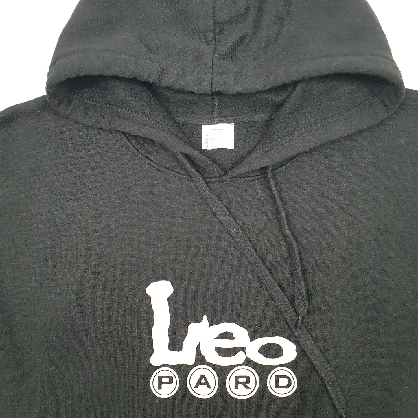 Mens Black Leopard Skateboarding Hoodie Jumper