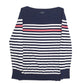 Womens Navy Nautica Stripes Long Sleeve T Shirt