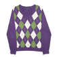 Mens Purple Tommy Hilfiger Knit Crewneck Jumper