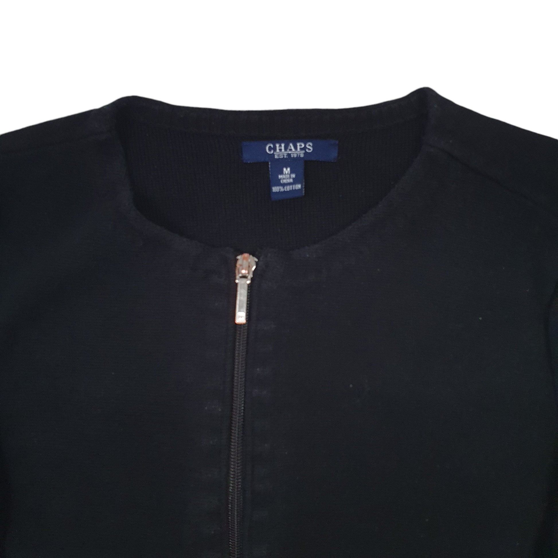 Mens Black Chaps  Cardigan Jumper