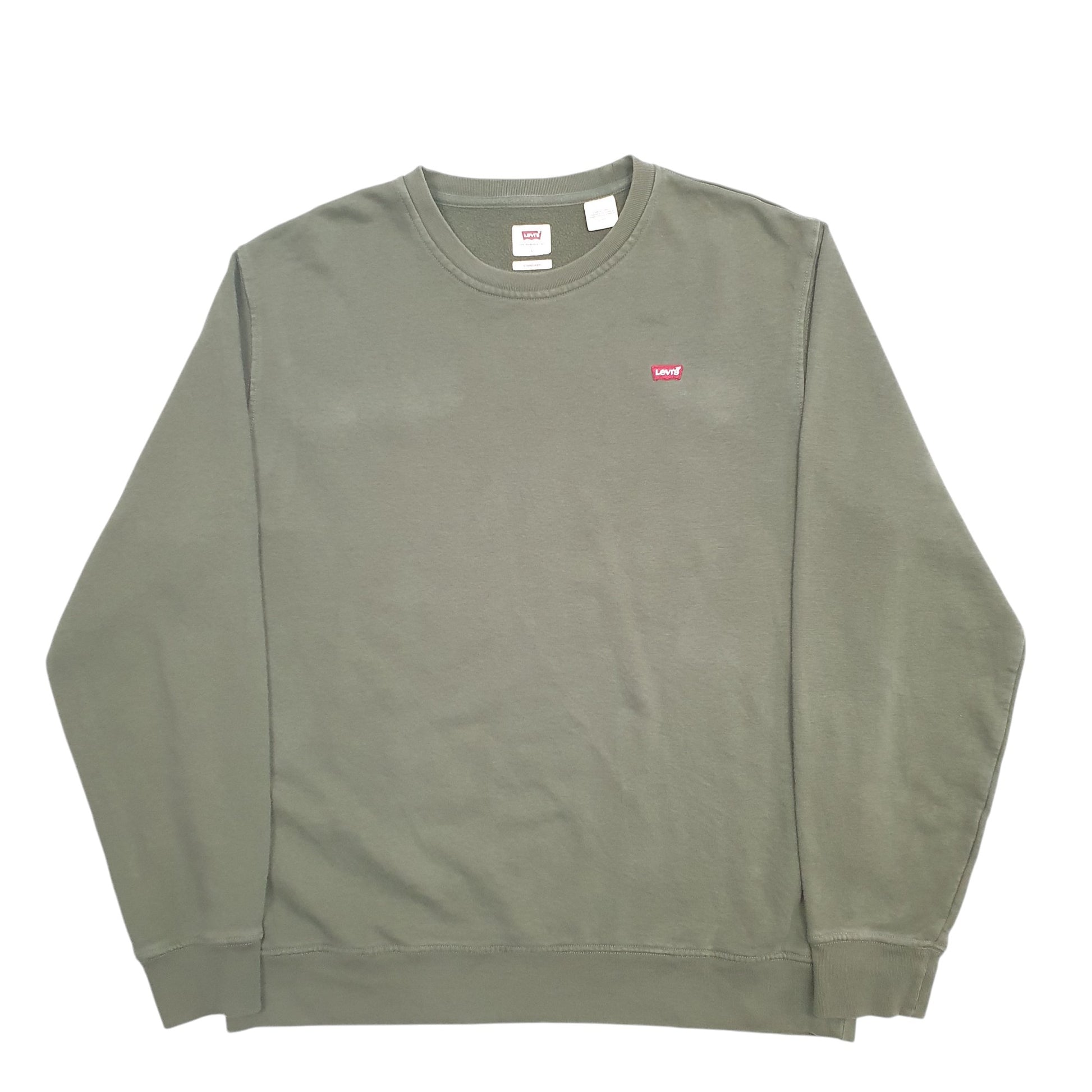 Mens Khaki Levis  Crewneck Jumper