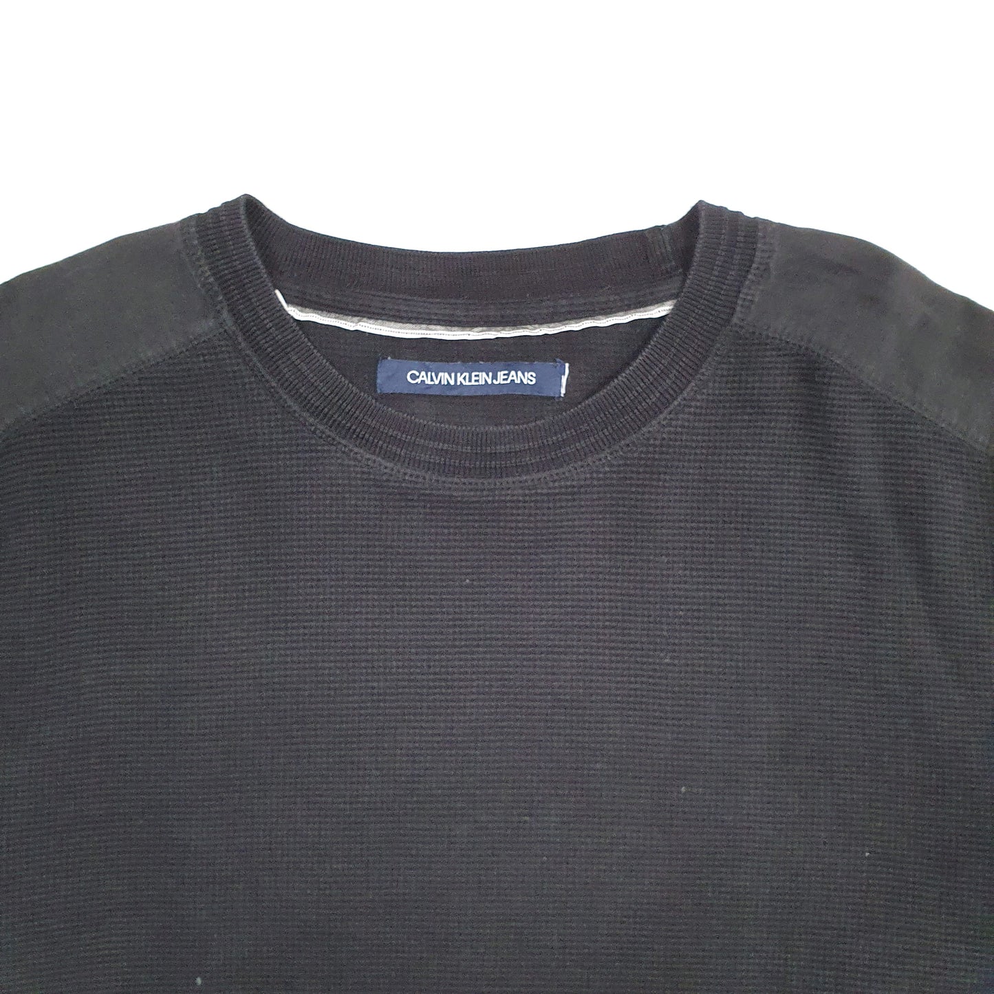 Mens Black Calvin Klein  Crewneck Jumper