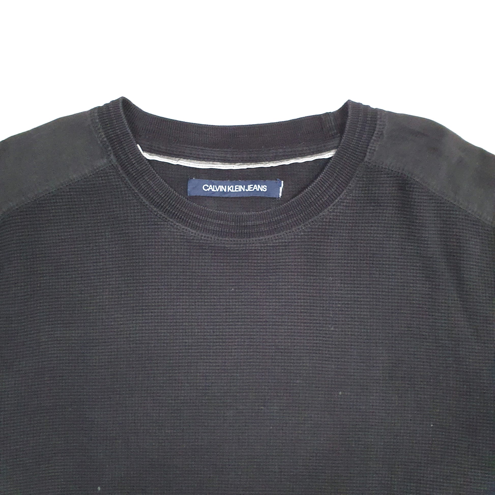 Mens Black Calvin Klein  Crewneck Jumper