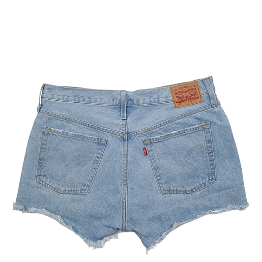 Womens Blue Levis 501 Jorts Denim Shorts
