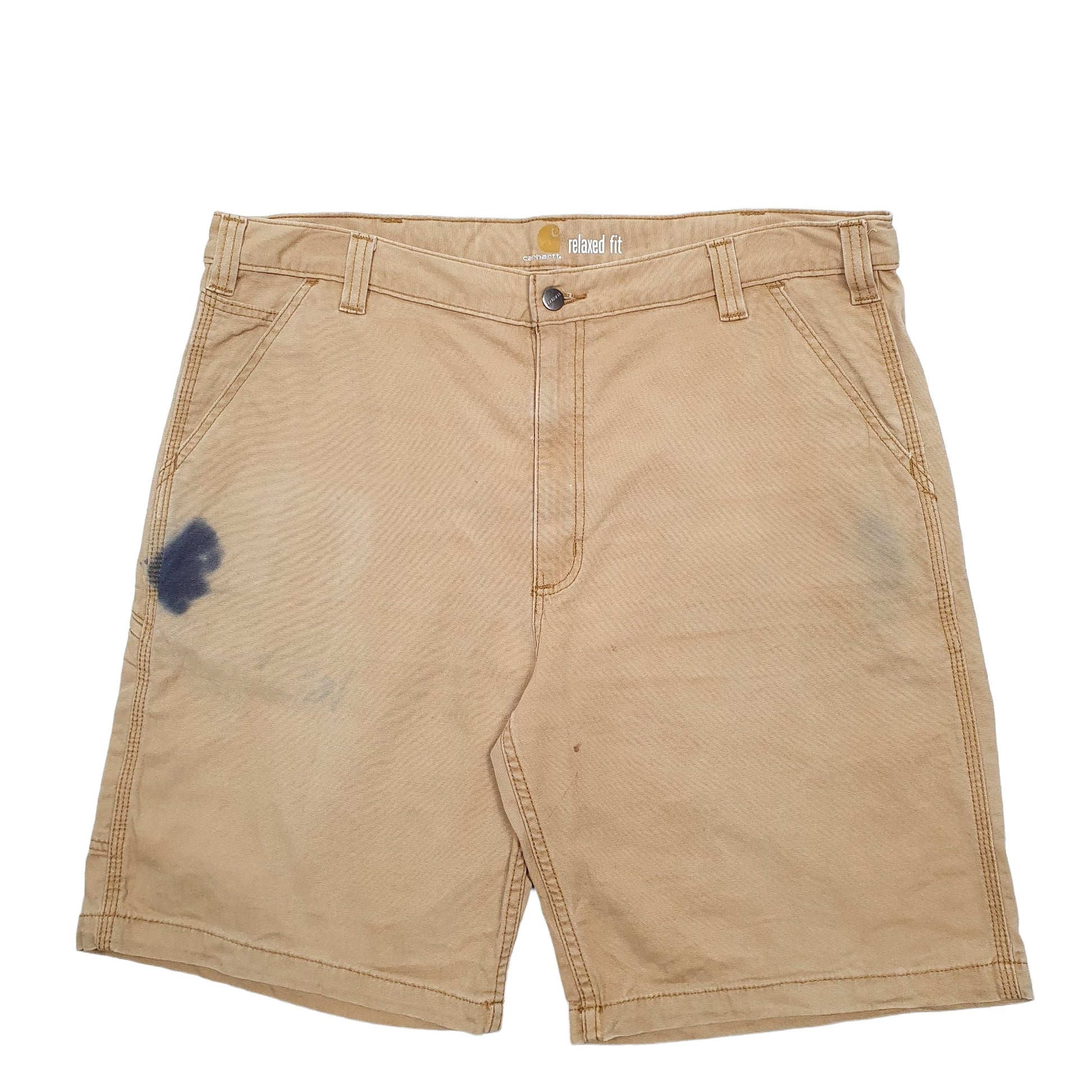 Mens Tan Carhartt Workwear Carpenter Shorts