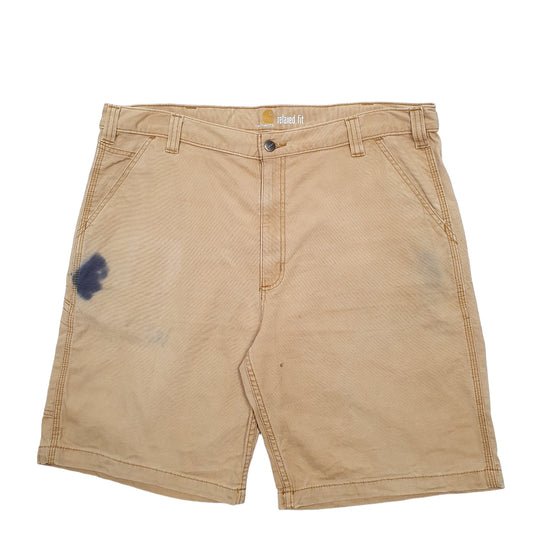 Mens Tan Carhartt Workwear Carpenter Shorts