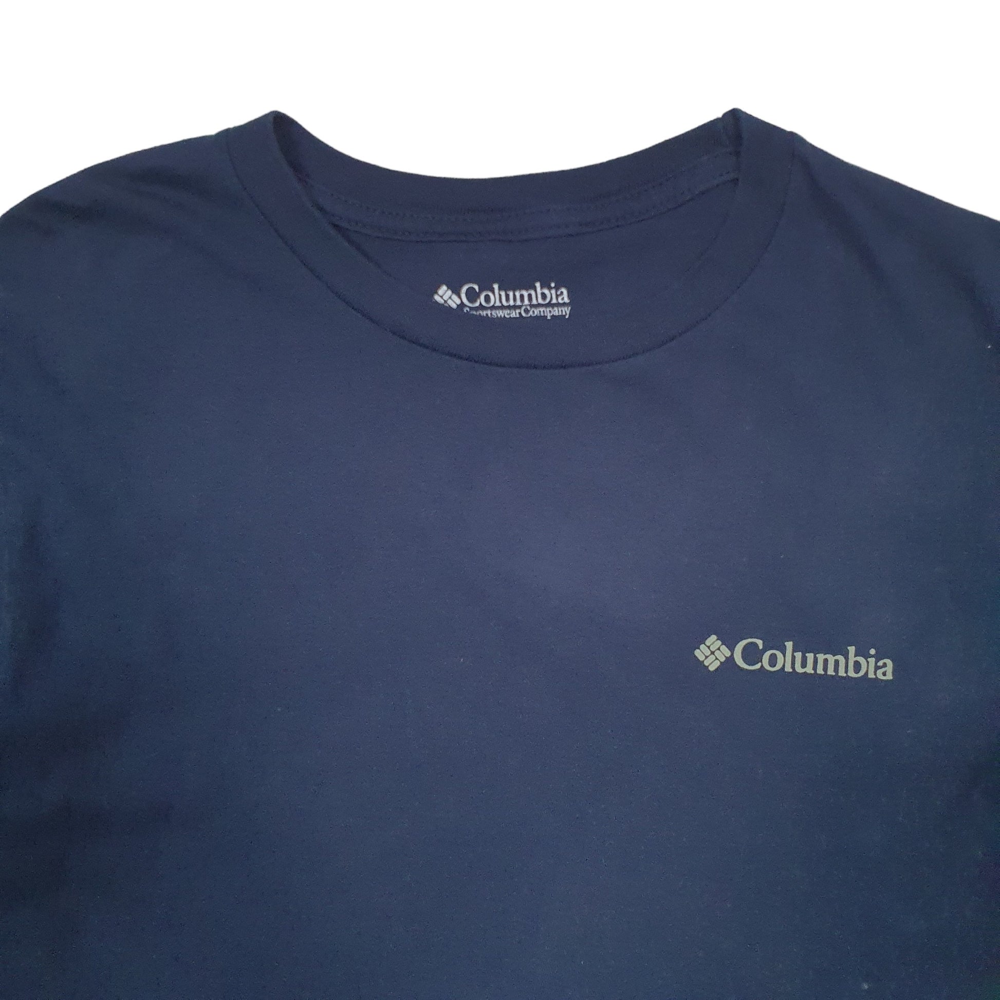 Mens Navy Columbia Sportswear  Short Sleeve T Shirt