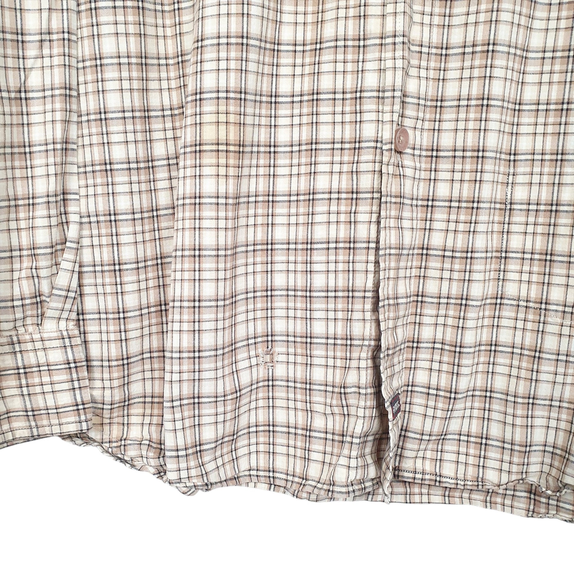 Mens Beige Guess  Long Sleeve Shirt