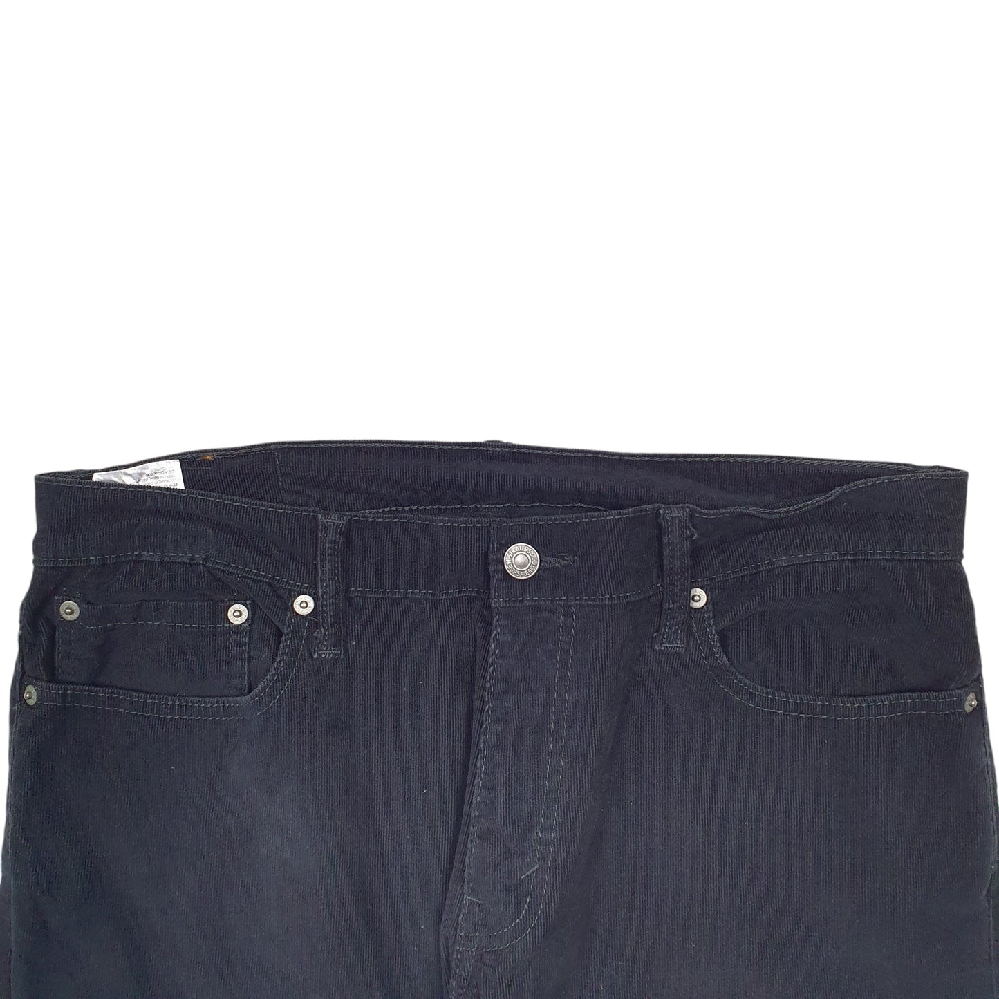 Mens Black Levis 514 Corduroy Trousers