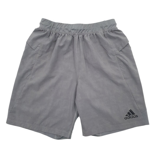 Mens Grey Adidas Stretch Active Wear Sport Shorts