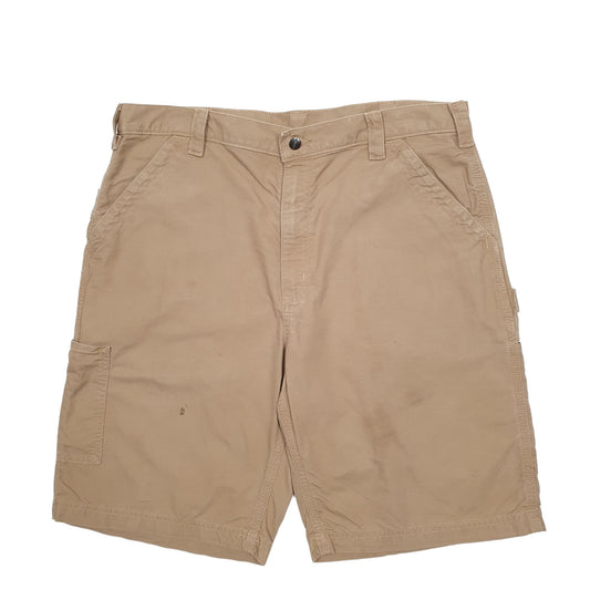 Mens Brown Carhartt Workwear B147 DKH Carpenter Shorts