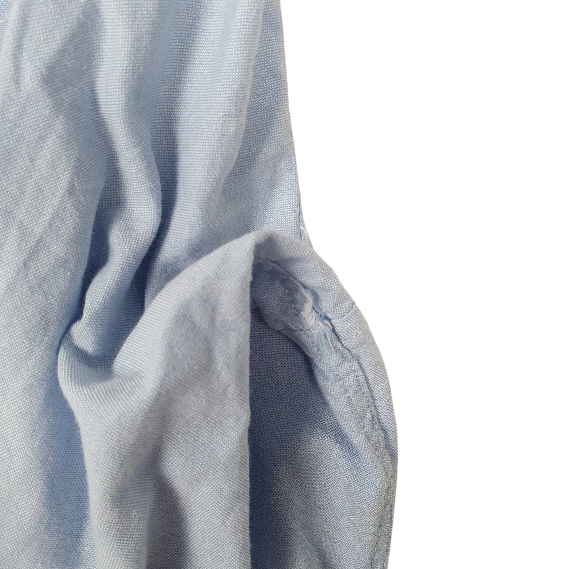 Mens Blue Brunswick Garments Oxford Long Sleeve Shirt