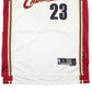 Mens White Reebok Jersey NBA Cavaliers LeBron James Short Sleeve T Shirt
