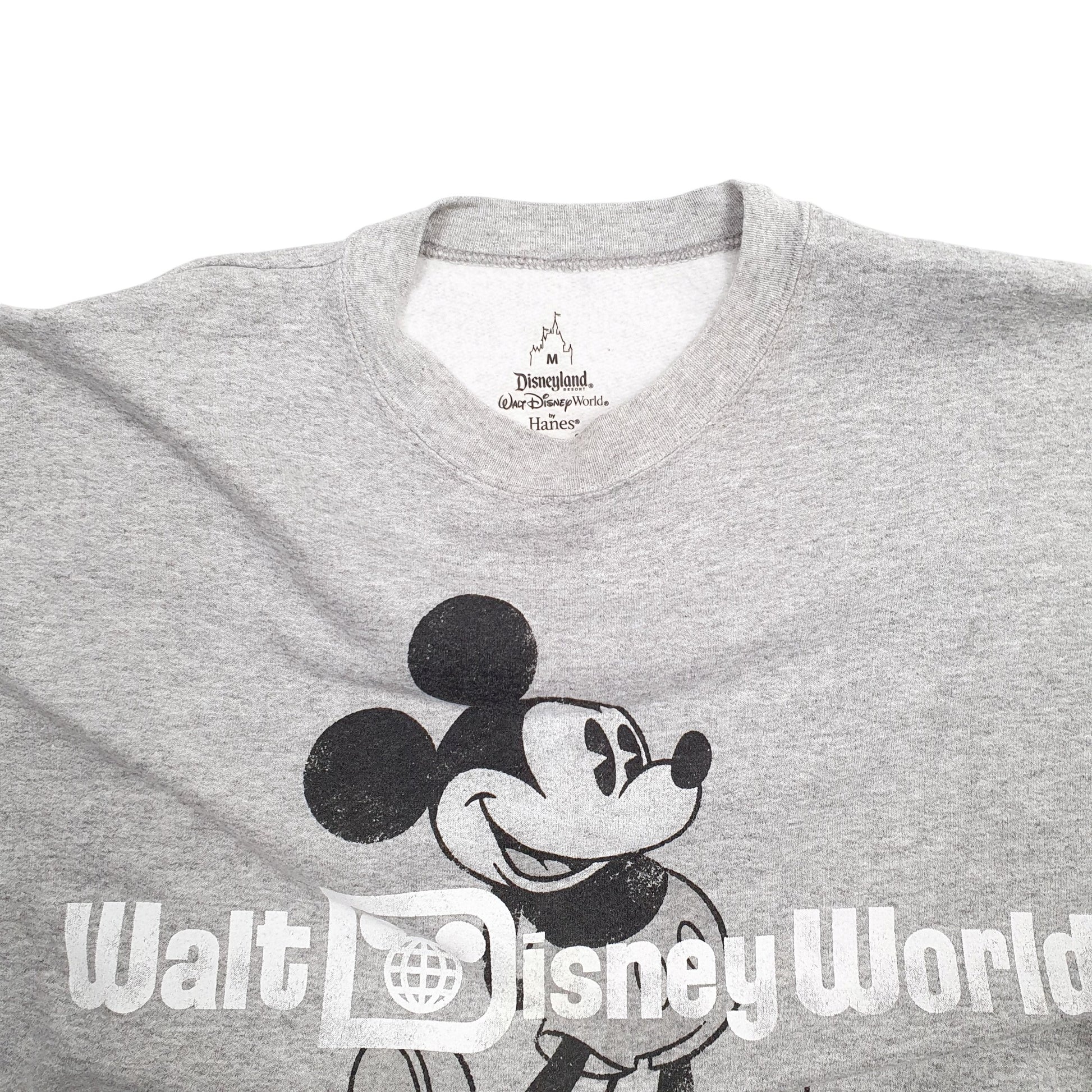 Mens Grey Disney Mickey Mouse Crewneck Jumper