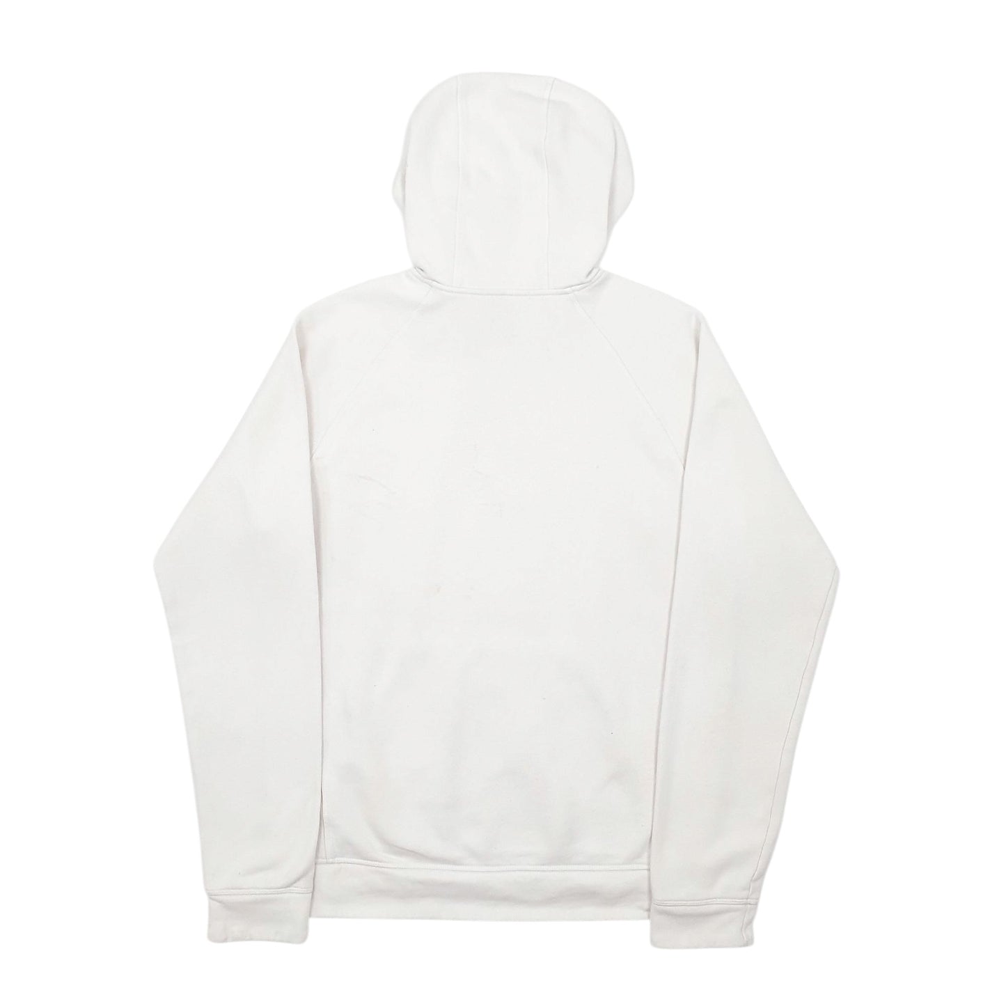 Mens White Adidas Spellout Hoodie Jumper