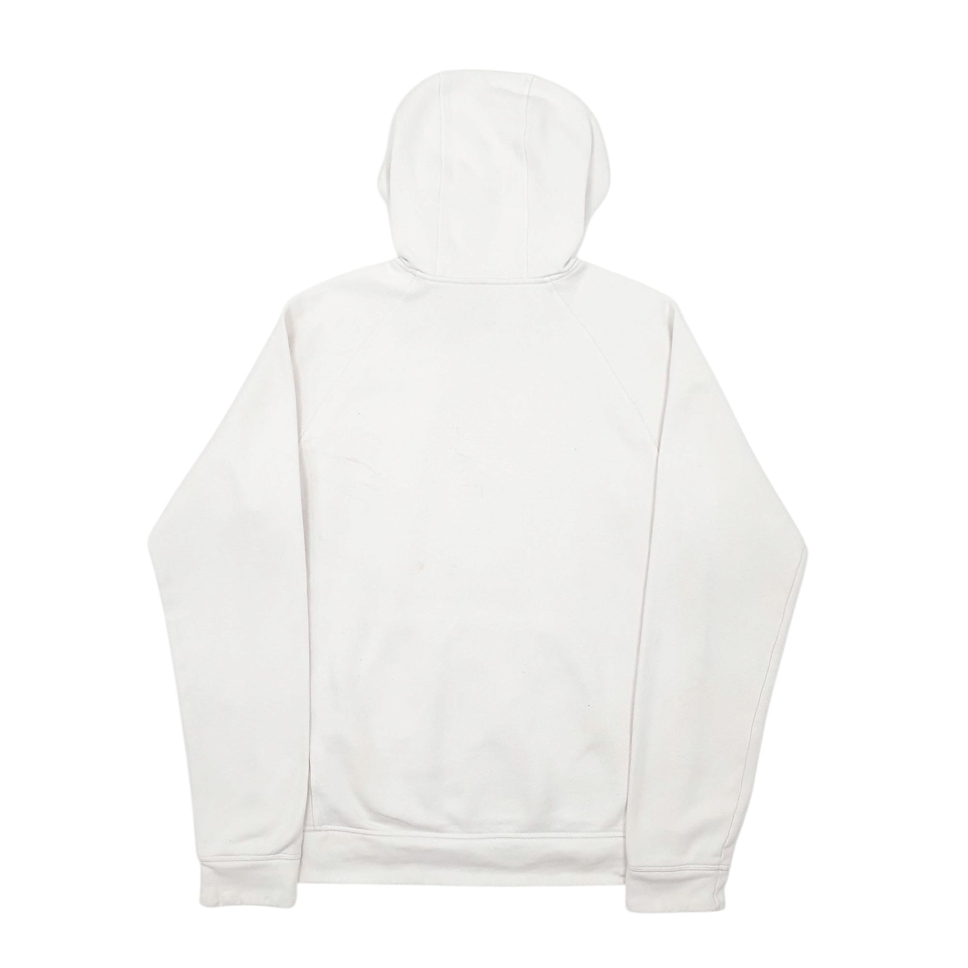 Mens White Adidas Spellout Hoodie Jumper