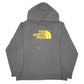 Mens Grey The North Face Spellout Hoodie Jumper