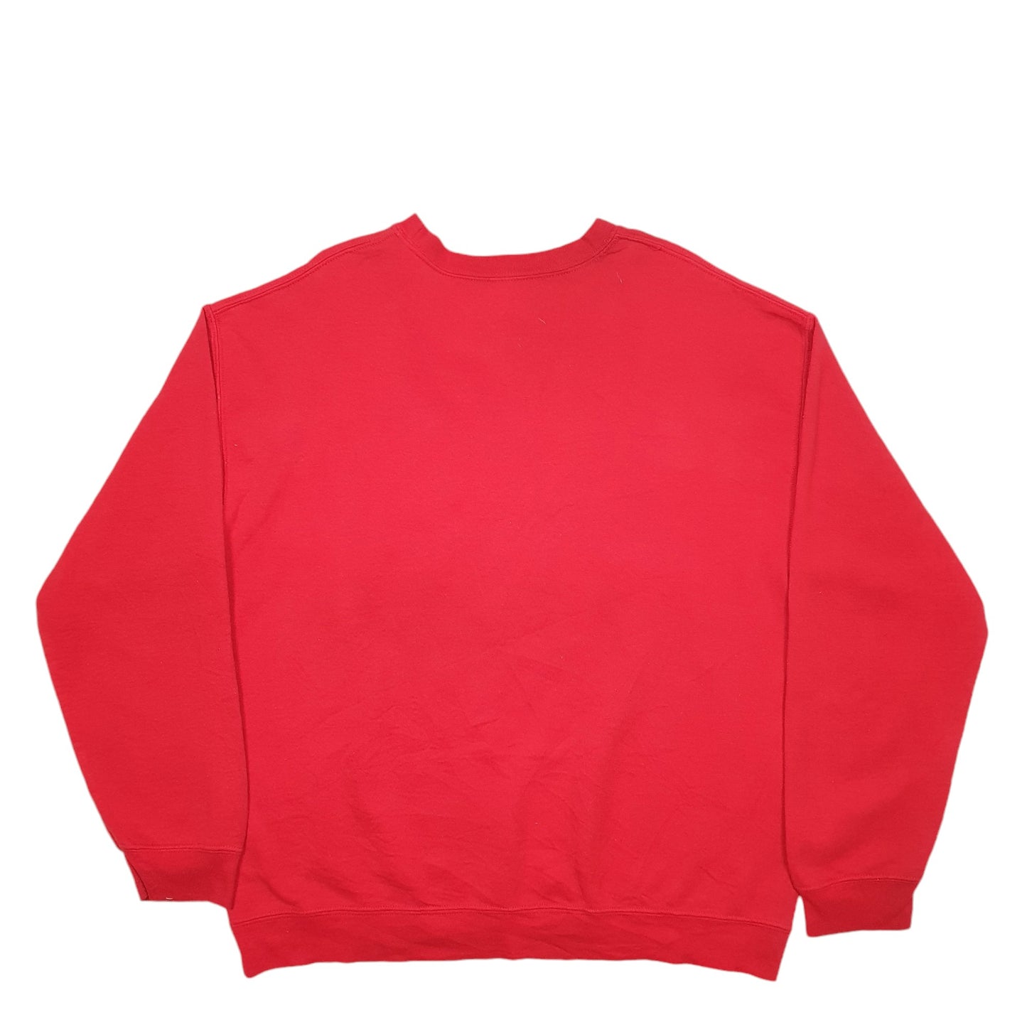 Mens Red Gildan Louiseiana Spellout USA Crewneck Jumper
